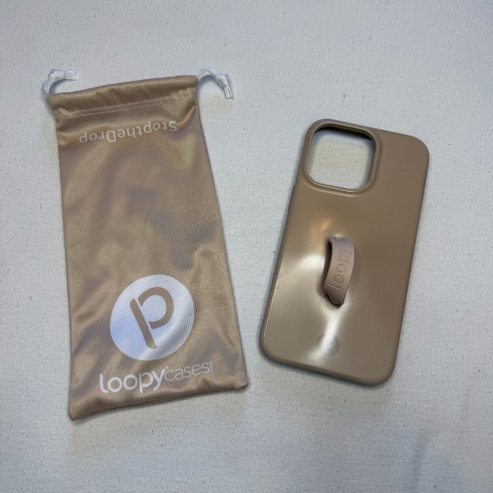 Loopy Case iPhone 11 Pro Sandstone Righty with Bag